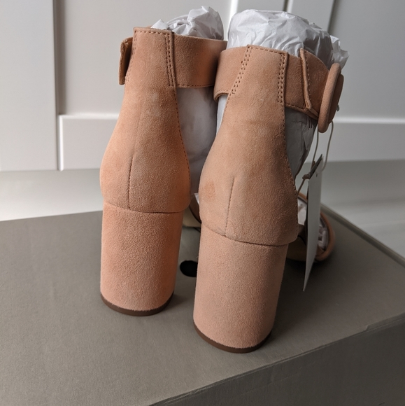 NWT H&M Leather Heel Sandals - Picture 5 of 7